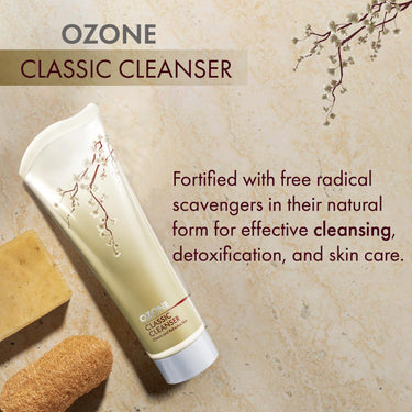Ozone Ayurvedics Classic Cleanser. It Cleans and Refreshes Skin. Suitable for All Skin Types. 100% Natural Ingredients Product. 100 Gram